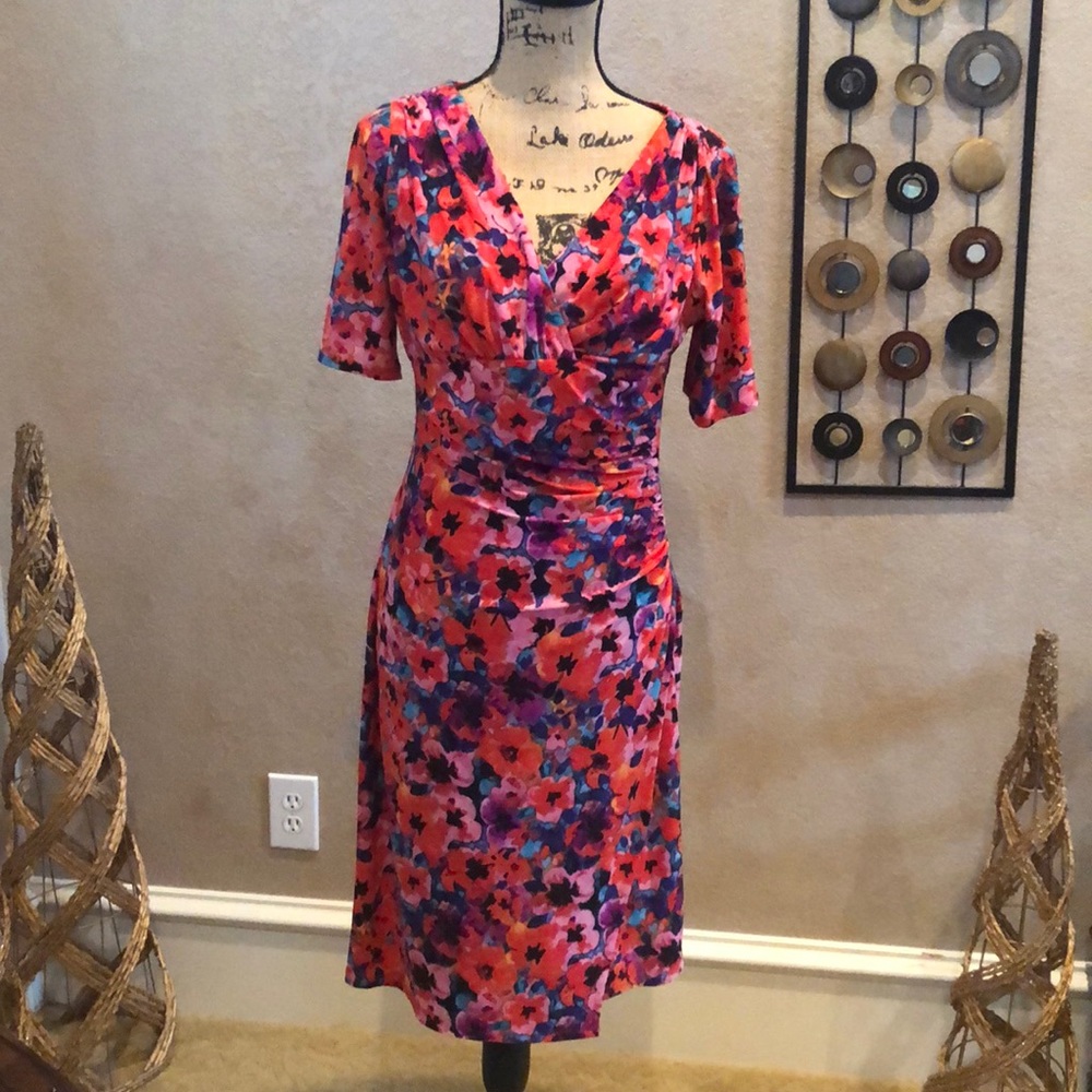Evan-Picone print dress.  Size. 10